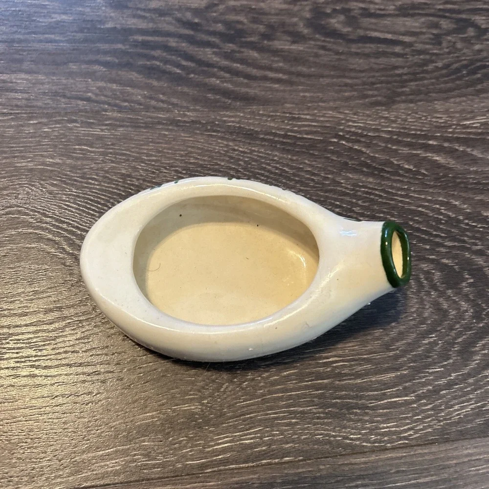 Vintage For Old Butts and Ashes Ashtray Bedpan Shaped 1950s 50s Occupied Japan
